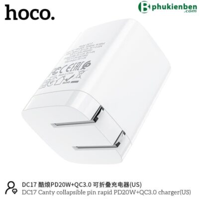 Củ Sạc Hoco DC17 - 20W Hỗ trợ sạc nhanh QC3.0 - Ảnh 2