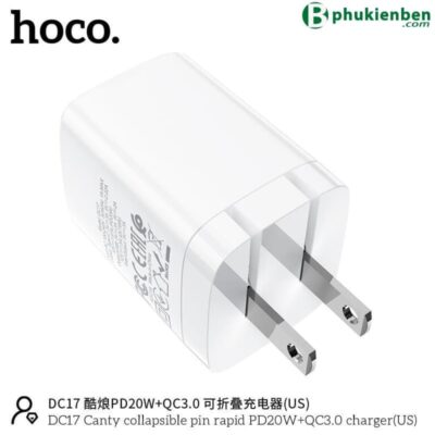 Củ Sạc Hoco DC17 - 20W Hỗ trợ sạc nhanh QC3.0 - Ảnh 3
