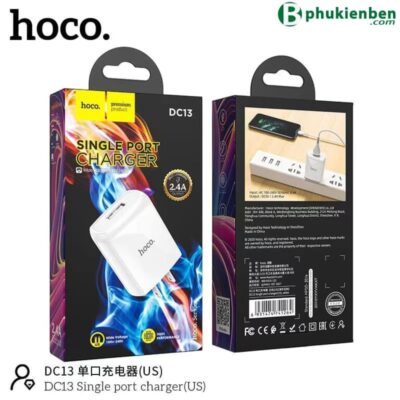 Củ sạc Hoco DC13 một cổng USB-A cho thiết bị