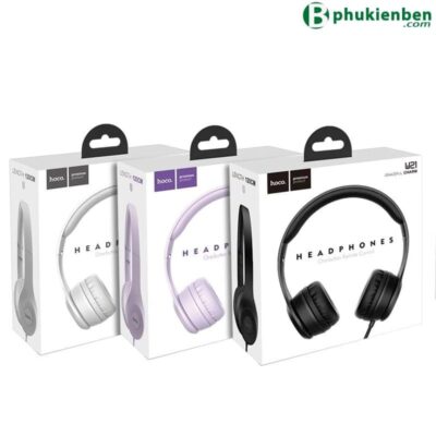 Tai nghe Hoco W21 có dây chụp tai, jack 3.5mm