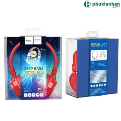 Tai nghe Bluetooth Hoco W25 chụp tai, có AUX và TF