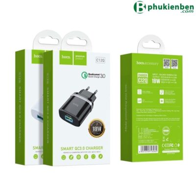 Củ sạc Hoco C12Q QC3.0 18W một cổng USB-A