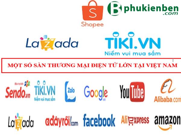 Một số sàn thương mại điện tử Việt Nam lớn
