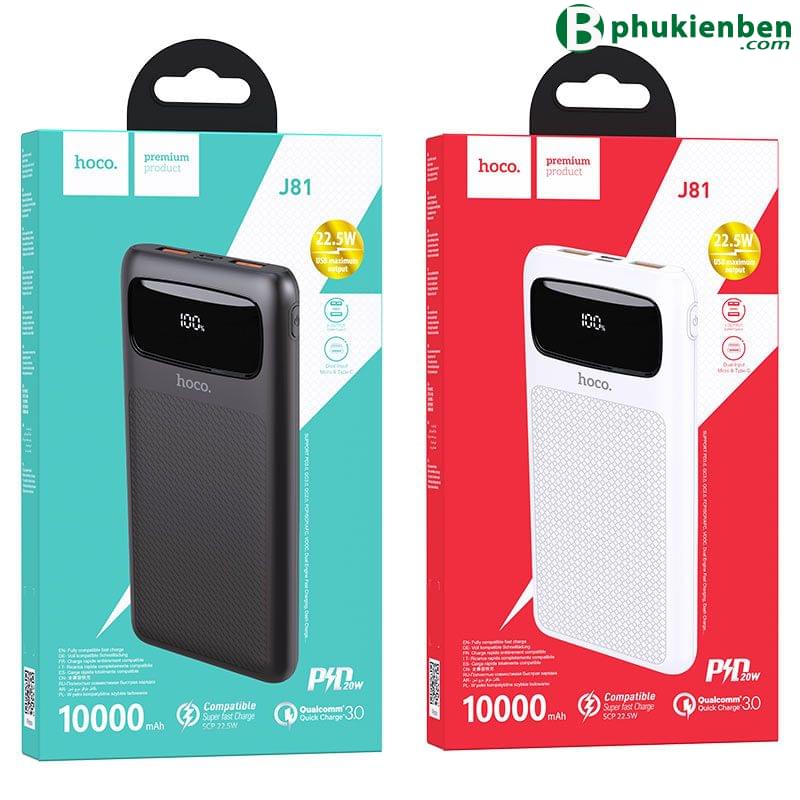 Pin sạc dự phòng Hoco J65 30000mAh (3) Hoco J65 30000mAh không chỉ là một Pin sạc dự phòng mạnh mẽ mà còn là một thiết bị đa năng với dung lượng lớn