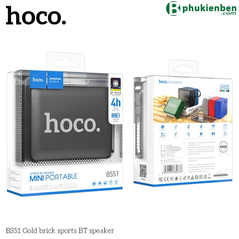 loa bluetooth bs51 (4) Loa Bluetooth BS51 được trang bị pin dung lượng cao