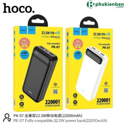 Pin Sạc Dự Phòng Hoco PK03 Sạc Nhanh (12.000mAh - PD22.5W)