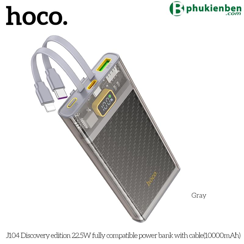 Pin sạc dự phòng J104 Discovery edition 22.5W 10000mAh13