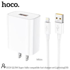 Bộ Sạc Hoco DC19 Lightning đảm bảo sạc nhanh hơn