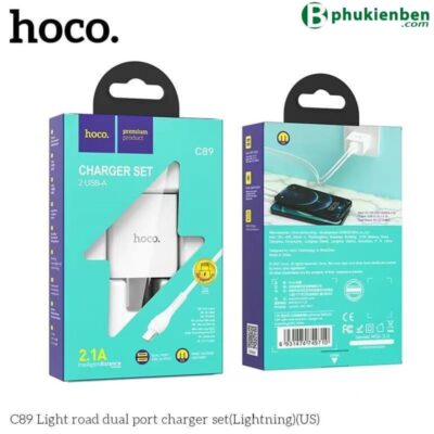 Bộ củ cáp sạc Hoco C89 lightning