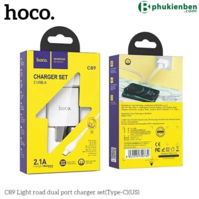Bộ củ cáp sạc Hoco C89 typeC