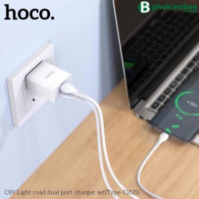 Bộ củ cáp sạc Hoco C89 typeC Bộ củ cáp sạc Hoco C89 typeC - Ảnh 2