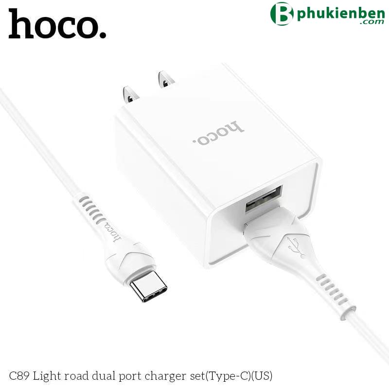 Bộ củ cáp sạc Hoco C89 typeC5