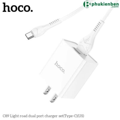 Bộ củ cáp sạc Hoco C89 typeC Bộ củ cáp sạc Hoco C89 typeC - Ảnh 6