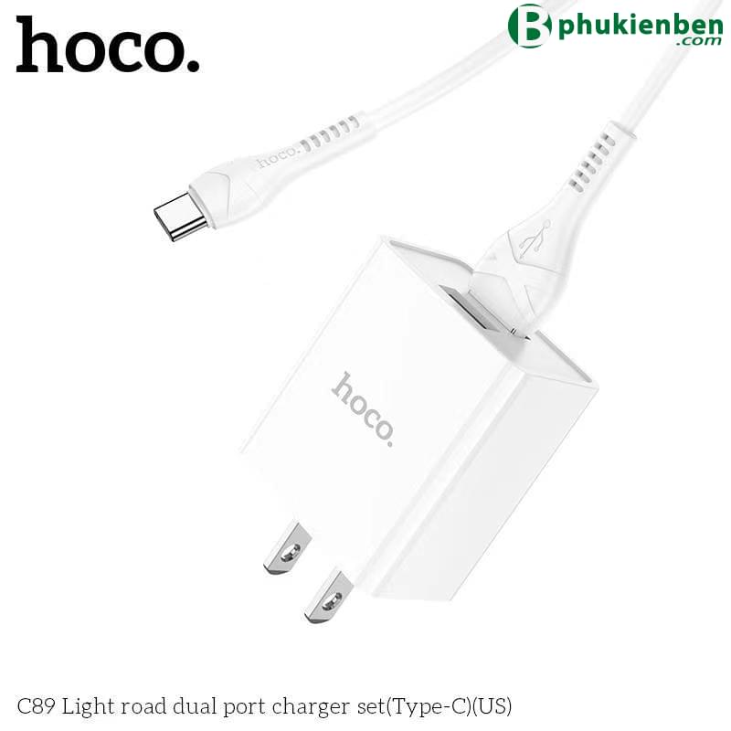 Bộ củ cáp sạc Hoco C89 typeC6