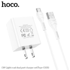 Bộ củ cáp sạc Hoco C89 Type-C là một sản phẩm sạc tiên tiến từ nhà sản xuất Hoco