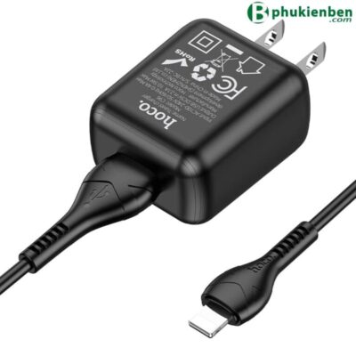 Bộ củ cáp sạc Hoco C96 lightning Bộ củ cáp sạc Hoco C96 lightning - Ảnh 2