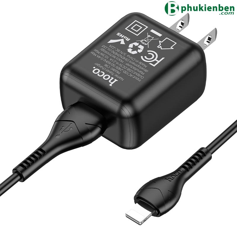Bộ củ cáp sạc Hoco C96 lightning2