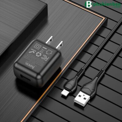 Bộ củ cáp sạc Hoco C96 lightning Bộ củ cáp sạc Hoco C96 lightning được thiết kế để cung cấp sạc nhanh và ổn định