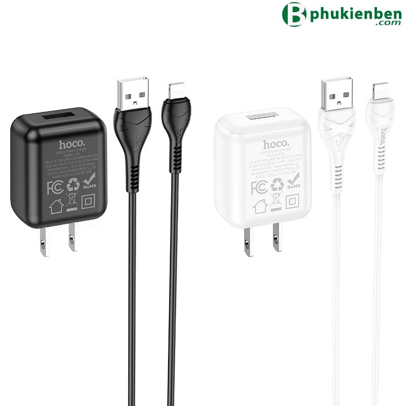 Bộ củ cáp sạc Hoco C96 lightning6 Bộ củ cáp sạc Hoco C96 lightning là một sản phẩm chất lượng cao