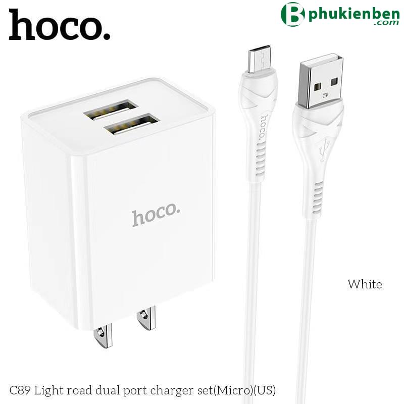 Bộ củ cáp sạc hoco C89 micro8 Đảm bảo rằng thiết bị di động của bạn luôn hoạt động tốt và được sạc nhanh chóng