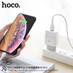 Bộ Củ Cáp Sạc Nhanh Hoco C72Q Lightning 18W tương thích với nhiều thiết bị của Apple