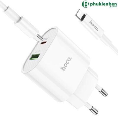 Bộ củ cáp sạc nhanh Hoco C95A Lightning PD20W QC3.0 Một giải pháp tốt nhất cho nhu cầu sạc nhanh của bạn
