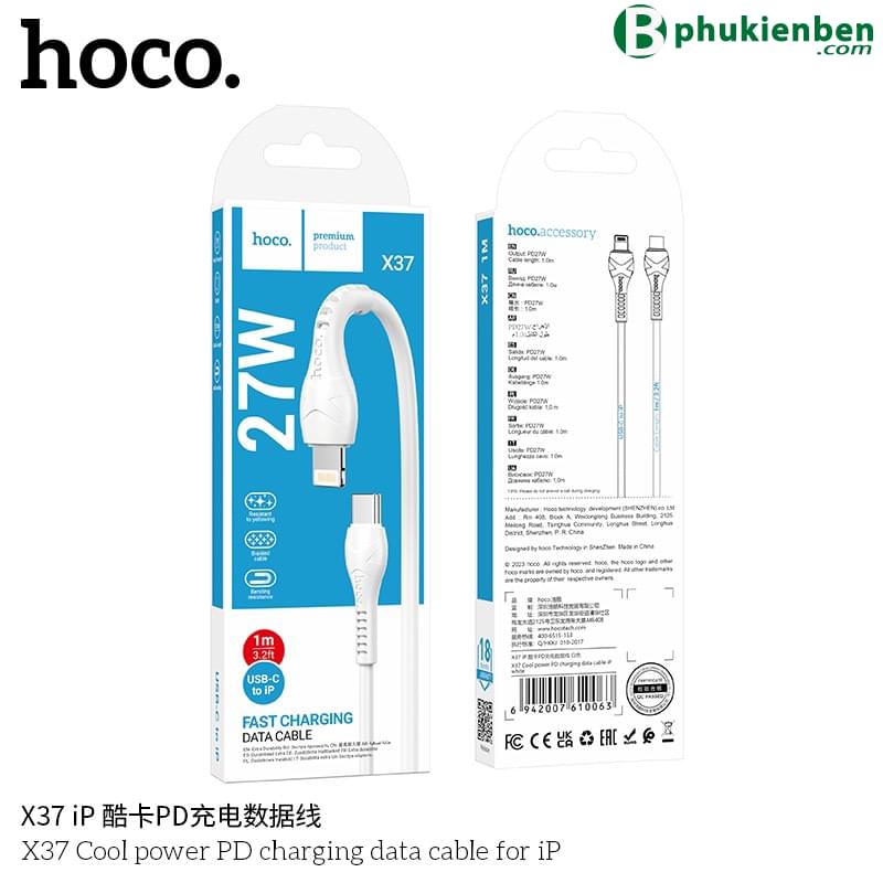 Cáp Sạc Hoco X37 PD Sạc Nhanh 27W1