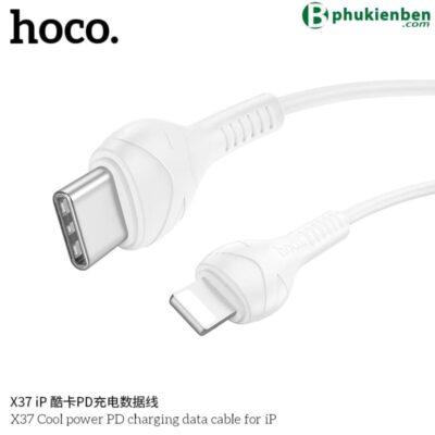 Cáp Sạc Hoco X37 PD 27W Type-C Sang Lightning Dài 1m Sản phẩm này được thiết kế để chịu được sự mài mòn hàng ngày
