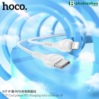 Cáp Sạc Hoco X37 PD 27W Type-C Sang Lightning Dài 1m Cáp Sạc Hoco X37 PD Sạc Nhanh 27W là một lựa chọn hàng đầu