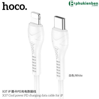 Cáp Sạc Hoco X37 PD 27W Type-C Sang Lightning Dài 1m Cáp Sạc Hoco X37 được làm bằng chất liệu chất lượng cao, đảm bảo độ bền và độ tin cậy dài hạn.