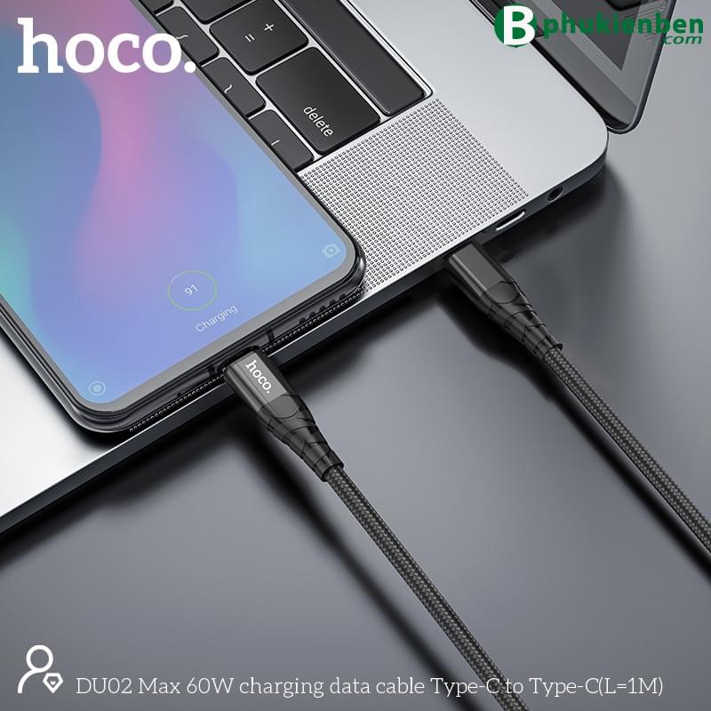 Cáp Sạc Nhanh Hoco DU02 TypeC - TypeC 1M - (60W)3 Cam kết cung cấp cho bạn những sản phẩm tốt nhất trên thị trường