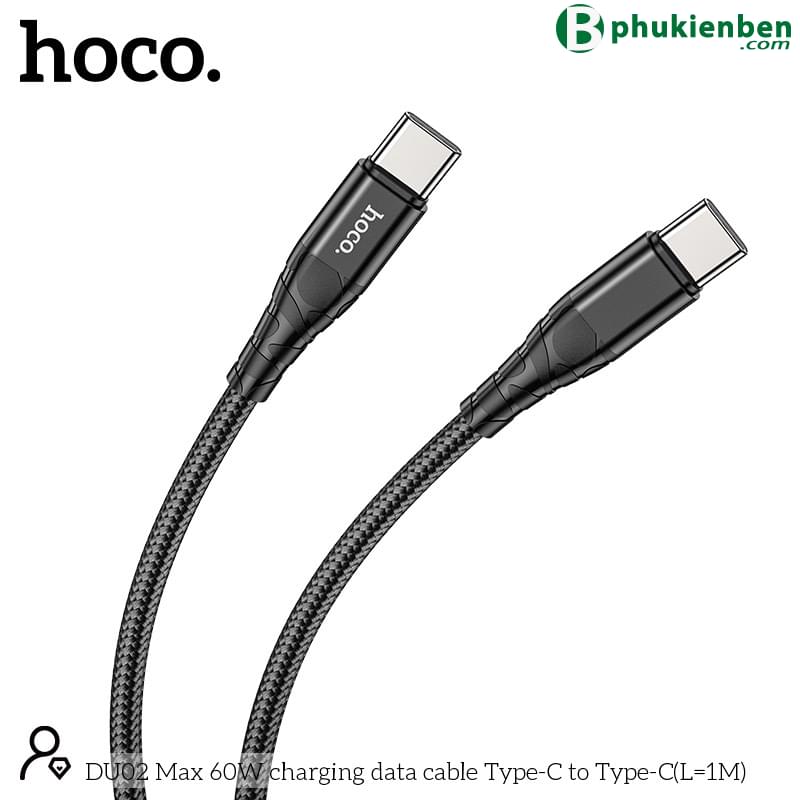 Cáp Sạc Nhanh Hoco DU02 TypeC - TypeC 1M - (60W)8