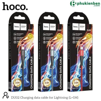 Cáp sạc Hoco DU02 Lightning 1M