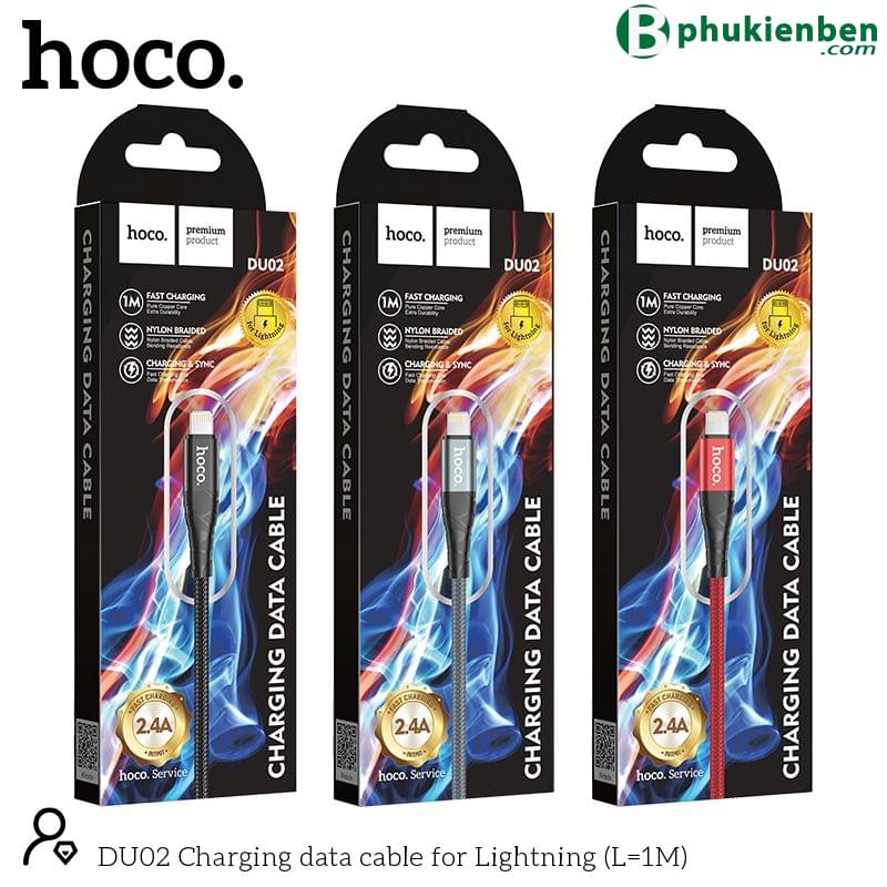 Cáp sạc Hoco DU02 lightning 1m1