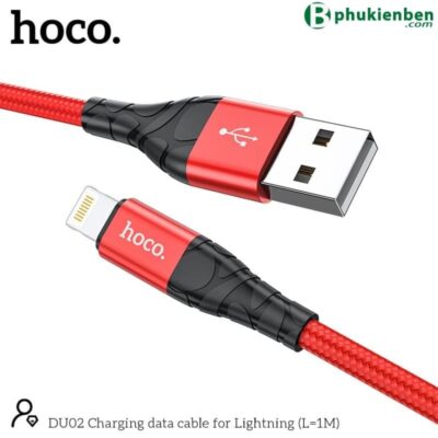 Cáp sạc Hoco DU02 Lightning 1M Cáp sạc Hoco DU02 Lightning 1M - Ảnh 3