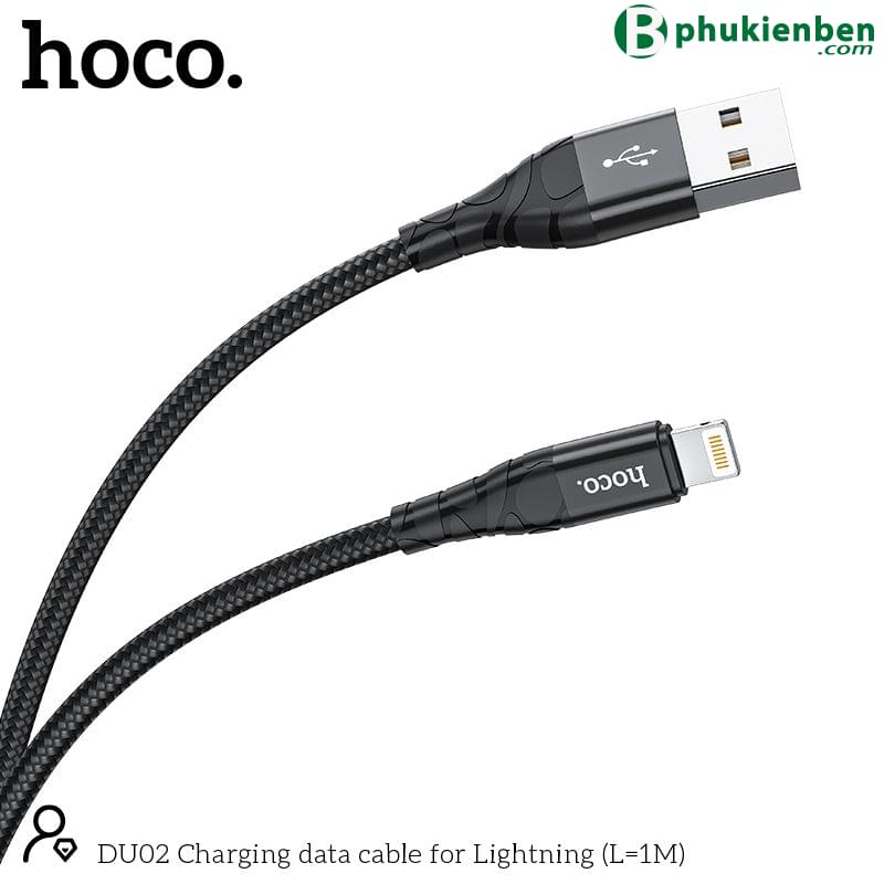 Cáp sạc Hoco DU02 lightning 1m5 Cáp sạc Hoco DU02 được chế tạo với chất liệu cao cấp