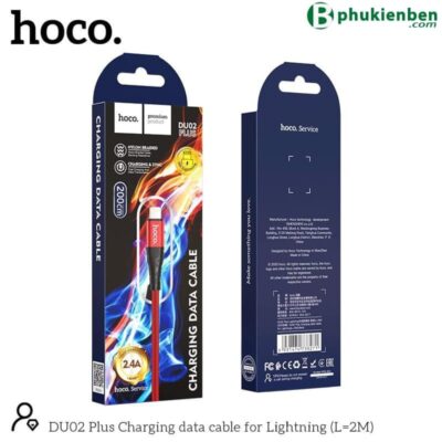 Cáp sạc Hoco DU02 Lightning 2M