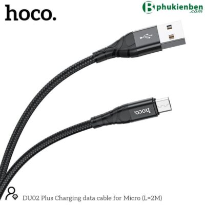 Cáp sạc Hoco DU02 Micro 2M - Ảnh 2