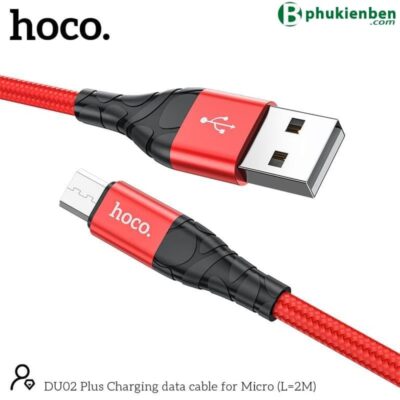 Cáp sạc Hoco DU02 Micro 2M - Ảnh 3