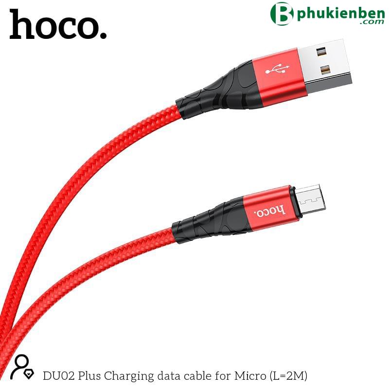 Cáp sạc Hoco DU02 micro 2m4 Cáp sạc Hoco DU02 Micro 2M chính là sự lựa chọn hoàn hảo