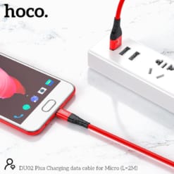 Cáp Hoco DU02 Micro 2M cung cấp tốc độ sạc nhanh chóng và hiệu quả