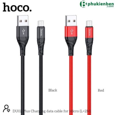 Cáp sạc Hoco DU02 Micro 1M có thiết kế chất lượng cao