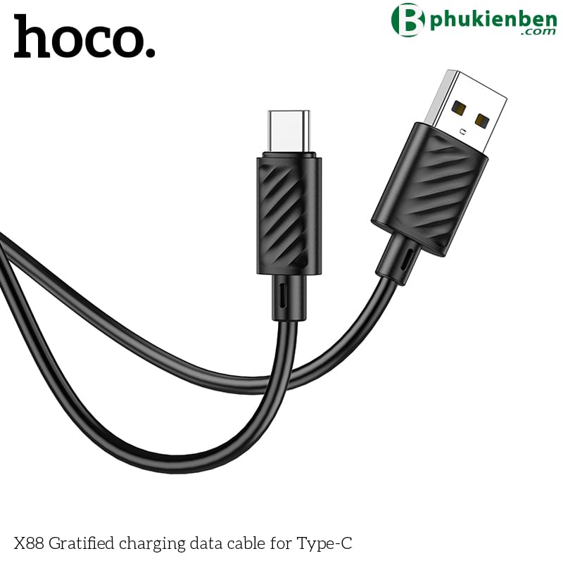 Cáp sạc Hoco X88 Type C5 Cáp sạc Hoco X88 Type C là sự kết hợp hoàn hảo giữa hiệu suất và thiết kế
