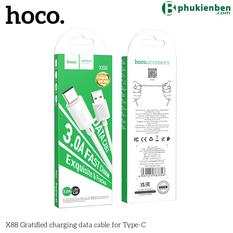 Cáp sạc Hoco X88 Type C7