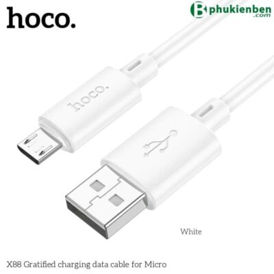 Cáp Sạc Hoco X88 Micro USB 1M 2.4A – Sạc Và Truyền Dữ Liệu Cáp Sạc Hoco X88 Micro USB 1M 2.4A – Sạc Và Truyền Dữ Liệu - Ảnh 2