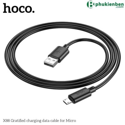Cáp Sạc Hoco X88 Micro USB 1M 2.4A – Sạc Và Truyền Dữ Liệu Cáp sạc Hoco X88 Micro là sự kết hợp hoàn hảo giữa hiệu suất ổn định và độ bền vượt trội
