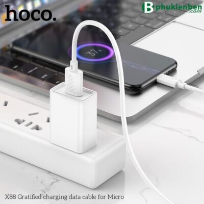 Cáp Sạc Hoco X88 Micro USB 1M 2.4A – Sạc Và Truyền Dữ Liệu Cáp sạc Hoco X88 Micro tương thích với nhiều loại thiết bị
