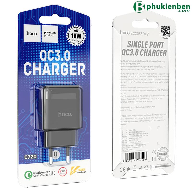 Củ Sạc Hoco C72Q - PD18W + QC3.03