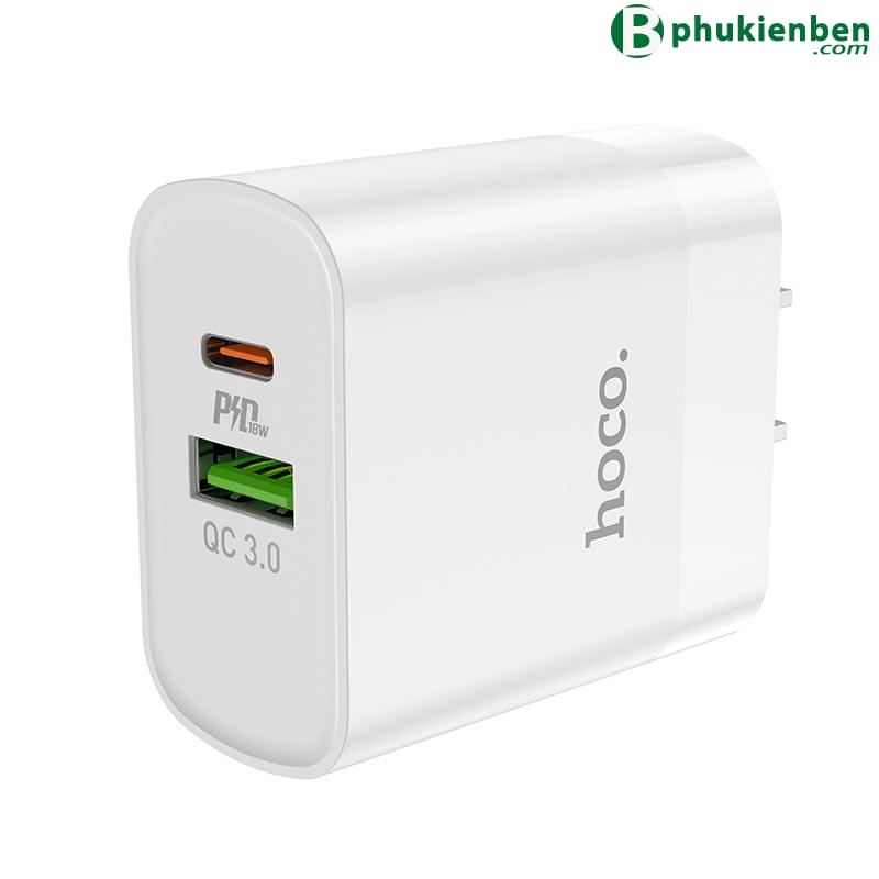 Củ Sạc Hoco C80 - Hỗ trợ sạc nhanh QC3.0 PD20W5 Củ Sạc Hoco C80 là một sản phẩm đột phá trong lĩnh vực sạc nhanh QC3.0 PD20W
