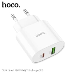 Củ sạc Hoco C95A 20W được tích hợp công nghệ an toàn thông minh
